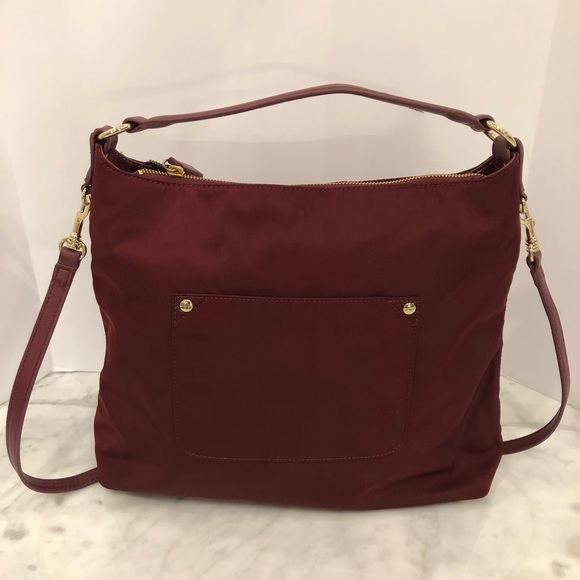 Talbots Handbags - Talbots maroon shoulder tote / satchel great cond.